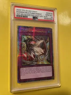 YuGiOh DOGMATIKA PUNISHMENT #RA01-EN076??PSA 10 GEM??1st ED-2023 QTR CENTURY SR - Image 5