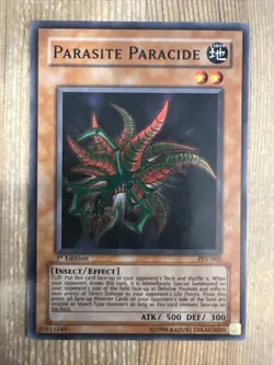 Yugioh Parasite Paracide PSV-003 Super Rare 1st Ed - LP - Image 1