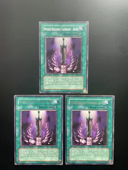 Yugioh Wicked Breaking Flamberge - Baou DCR-035 1st Edition Rare Damaged X3 - Image 1