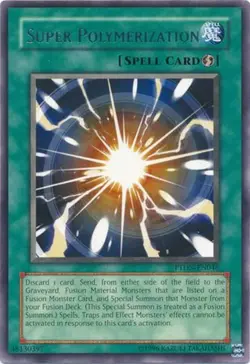 Yugioh! HP Super Polymerization - PTDN-EN046 - Rare - Unlimited Edition Heavily - Image 1
