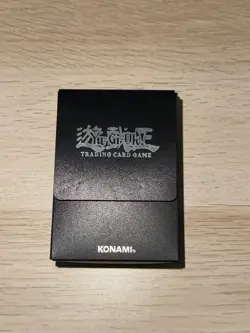 Vintage Yugioh Konami Duelist Card Case Black Deck Box 1996 - Image 1