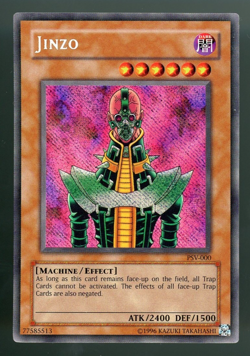 Yugioh TCG Jinzo PSV-000 Unlimited Secret Rare Holo Card - Image 1
