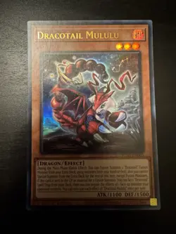 Yugioh! Dracotail Mululu JUSH-EN005 Justice Hunters 1st Edition NM - Image 1