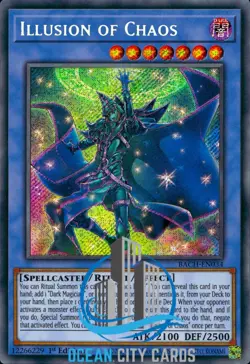 Yugioh Illusion of Chaos BACH-EN034 1st Secret Rare - Image 1
