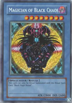 1996 TCG HOLO MAGICIAN OF BLACK CHAOS Ultra Rare Unlimited #PPO1-EN001 - Image 1