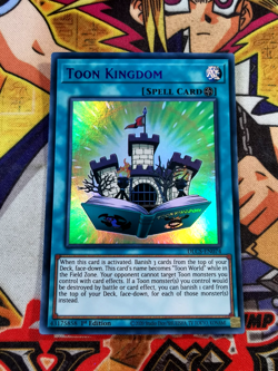 Toon Kingdom dlcs-en074 *PURPLE* 1st Edition (NM+) Ultra Rare Yu-Gi-Oh! - Image 1