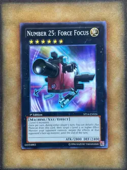 Yugioh Number 25: Force Focus SP14-EN026 Common 1st Ed NM - Image 1