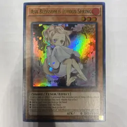 Yugioh Ash Blossom & Joyous Spring DUDE-EN003 Ultra Rare LP Condition 1st Ed - Image 1