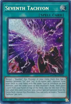 Yugioh! LP Seventh Tachyon - MZTM-EN016 - Secret Rare - 1st Edition Lightly Play - Image 1