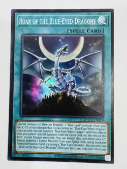 Yu-Gi-Oh! TCG ROAR OF THE BLUE-EYED DRAGONS 1st Edition Super Rare NM - Image 1