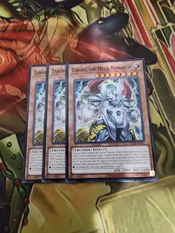 3X Zaborg The Mega Monarch NM - Common - OP28-EN016 Yugioh - Image 1