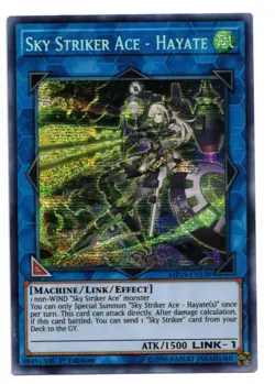 Yu-Gi-Oh Card: Sky Striker Ace - Hayate MP19-EN109 Secret Rare 1st Edition! NM - Image 1