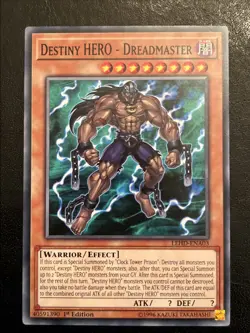 Yu-Gi-Oh TCG Destiny Hero Dreadmaster LEHD ENA03 NM - Image 1