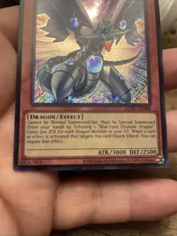 Blue-Eyes Shining Dragon LCKC-EN008 Unlimited Secret Rare NM! +Bonus FREESHIP! - Image 3