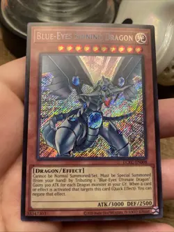 Blue-Eyes Shining Dragon LCKC-EN008 Unlimited Secret Rare NM! +Bonus FREESHIP! - Image 4