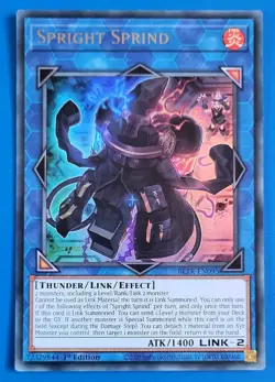 BLTR-EN095 - Spright Sprind - Ultra Rare - 1st Ed - New & Mint - YuGiOh Card - Image 1