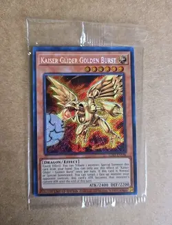 Yu-Gi-Oh! TCG Kaiser Glider Golden Burst LDS3-EN136 secret Rare. Sealed. NM - Image 1