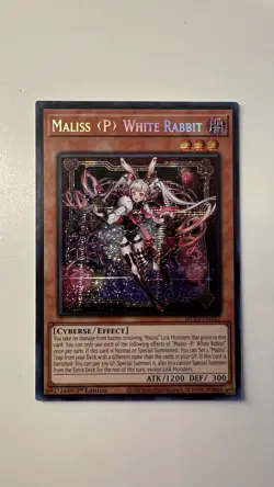 Maliss P White Rabbit MP25-EN122 | Prismatic Secret Rare 1st Edition | Near Mint - Image 1
