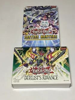 YuGiOh Duelist's Advance & Justice Hunters Booster Bundle 8 Packs Factory Sealed - Image 1