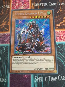 Yu-Gi-Oh! TCG Armed Dragon LV7 SGX1-ENC08 Secret Rare 1st Edition Near Mint - Image 1