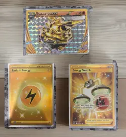 Pokemon TCG Mixed Lot of 3 Energy and Carbink Break NM/M Holo Rare Cards - Image 1