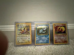 Pokemon TCG Vaporeon Flareon Jolteon Holo Card Jungle Set - Image 1