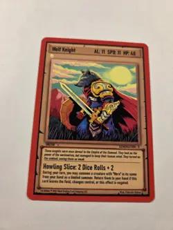 Wolf Knight 100/150 Legendary Ward Trading Card Game Card - Image 1