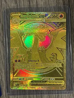 Pokemon Mega Charizard X EX SIR Flames and Mega Charizard X EX Gold Flames Cards - Image 2