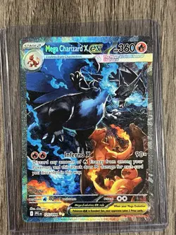 Pokemon Mega Charizard X EX SIR Flames and Mega Charizard X EX Gold Flames Cards - Image 3