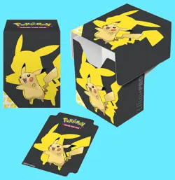 ULTRA PRO POKEMON PIKACHU Full View DECK BOX & divider Card Game Storage Case - Image 1