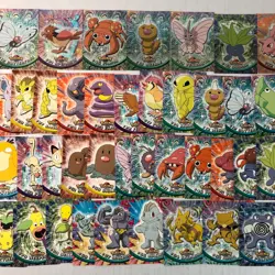 Lot of 60 Topps Pokemon TV Animation Cards 10 Holos Foil / 50 Non-holo Black - Image 3