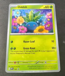 Pokemon Oddish Scarlet & Violet Black Star Promo Card 102 Non Holo NM - Image 1