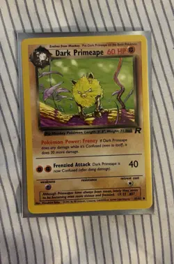 Pokemon 2 Card Lot - Dark Primape 43/82 And Dark Golduck 37/82 Team Rocket - Image 2