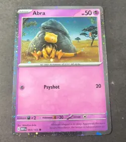 Pokemon 151 Abra Cosmos Holo Promo Card 063/165 NM - Image 1