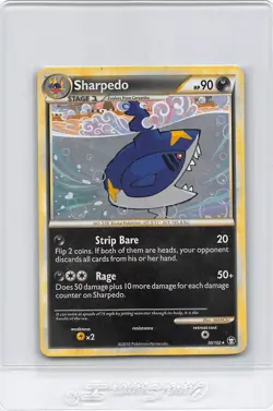 Sharpedo 30/102 - NON-HOLO - RARE - Triumphant - 2010 POKEMON CARD - MP - Image 1