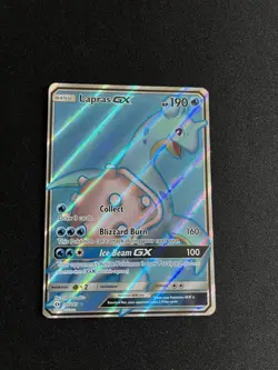 Lapras GX 139/149 EXC/MINT Pokemon Cards Full Art Ultra Rare Sun And Moon - Image 1