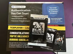 Universus Burning Godzilla TCG Limited Exclusive Sealed Promo Card - Image 1