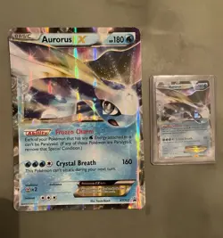 Pokemon TCG Aurorus EX Black Star Promos Holo Card XY102 Standard & Jumbo NM - Image 1