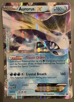 Pokemon TCG Aurorus EX Black Star Promos Holo Card XY102 Standard & Jumbo NM - Image 2