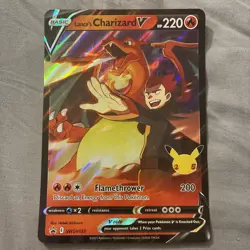 Lance's Charizard V SWSH133 JUMBO OVERSIZED Black Star Promo Pokemon Card - Image 2