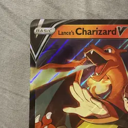 Lance's Charizard V SWSH133 JUMBO OVERSIZED Black Star Promo Pokemon Card - Image 3