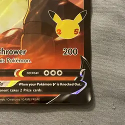 Lance's Charizard V SWSH133 JUMBO OVERSIZED Black Star Promo Pokemon Card - Image 5