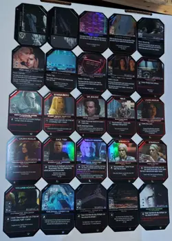 BATTLESTAR GALACTICA CCG 25 RARE FOIL Cards Lot from BASE Set - Image 1