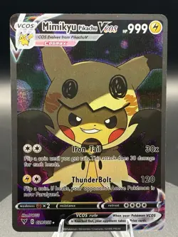 Mimikyu Pikachu VCOS Holo Non-TCG Fan Art 029/055 Pokemon Card - Image 1