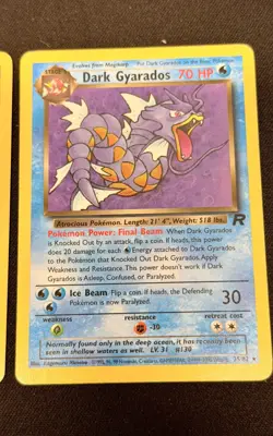 Pokemon Team Rocket 3-Card Lot Rainbow Energy, Dark Alakazam, Dark Gyarados WotC - Image 5