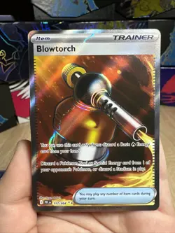 Pokemon TCG Holo Rare Blowtorch Trainer Card #117/94 Near Mint Condition - Image 1