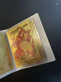 Fake Gold Pokemon Cards - With Folder - Image 5