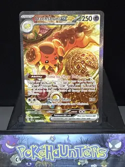 Pokemon Card Dachsbun ex 169/142 Stellar Crown SIR Special Illustration Rare NM - Image 1