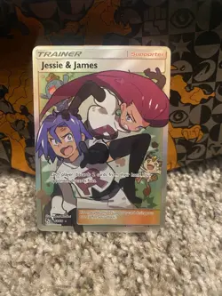Pokemon TCG Jesse And James Full Art Trainer Card 68/68 Hidden Fates - Image 1