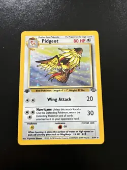 Pokemon Card - 1st Edition Pidgeot Jungle 8/64 Holo Rare - Image 1